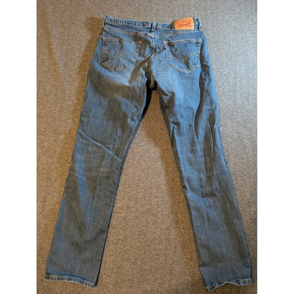 Levis Jeans Mens 511 34x32 Blue‎ Slim Fit Stretch Denim Premium Mid Rise